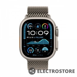 Apple Watch Ultra 2 GPS + Cellular, koperta 49 mm z tytanu w kolorze naturalnym z bransoletą mediolańską L z tytanu w kolorze natural