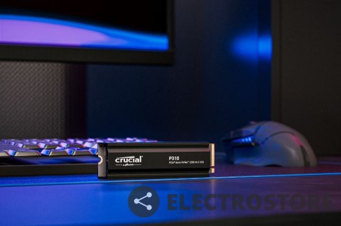 Crucial Dysk SSD P310 2TB M.2 NVMe PCIe 4.0 2280 radiator Crucial Dysk SSD P310 2TB M.2 NVMe PCIe 4.0 2280 radiator