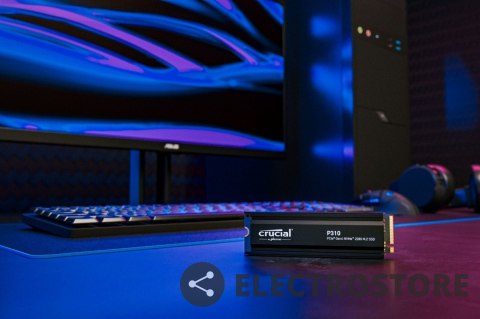 Crucial Dysk SSD P310 2TB M.2 NVMe PCIe 4.0 2280 radiator Crucial Dysk SSD P310 2TB M.2 NVMe PCIe 4.0 2280 radiator