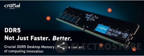Crucial Pamięć DDR5 8GB/4800 CL40 (16Gbit) Crucial Pamięć DDR5 8GB/4800 CL40 (16Gbit)
