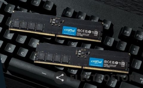 Crucial Pamięć DDR5 8GB/4800 CL40 (16Gbit) Crucial Pamięć DDR5 8GB/4800 CL40 (16Gbit)