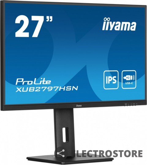 IIYAMA Monitor 27 cali XUB2797HSN-B2 IPS,FHD,USB-C Dock,HAS,300cd /5y/ IIYAMA Monitor 27 cali XUB2797HSN-B2 IPS,FHD,USB-C Dock,HAS,300cd /5y/