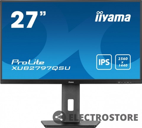 IIYAMA Monitor 27 cali XUB2797QSU-B2 IPS,HDMI,DP,100Hz,QHD,300cd /5y/ IIYAMA Monitor 27 cali XUB2797QSU-B2 IPS,HDMI,DP,100Hz,QHD,300cd /5y/
