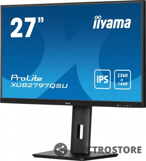 IIYAMA Monitor 27 cali XUB2797QSU-B2 IPS,HDMI,DP,100Hz,QHD,300cd /5y/ IIYAMA Monitor 27 cali XUB2797QSU-B2 IPS,HDMI,DP,100Hz,QHD,300cd /5y/
