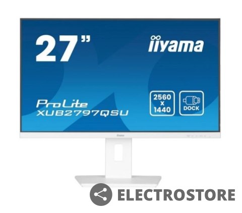 IIYAMA Monitor 27 cali XUB2797QSU-W2,IPS,HDMI,DP,100Hz,QHD,300cd,(5y) IIYAMA Monitor 27 cali XUB2797QSU-W2,IPS,HDMI,DP,100Hz,QHD,300cd,(5y)