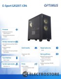 OPTIMUS Komputer E-Sport GA520T-CR4 Ryzen 5 5600/16GB/1TB/RX 6600 8GB/W11