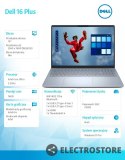 Dell Notebook Dell 16 Plus DB16250 Win11Pro Ultra 7 256V/16GB/512GB SSD/16.0 2.5K/Arc/FgrPr/WLAN + BT/Backlit Kb/4 Cell/3Y ProSupport