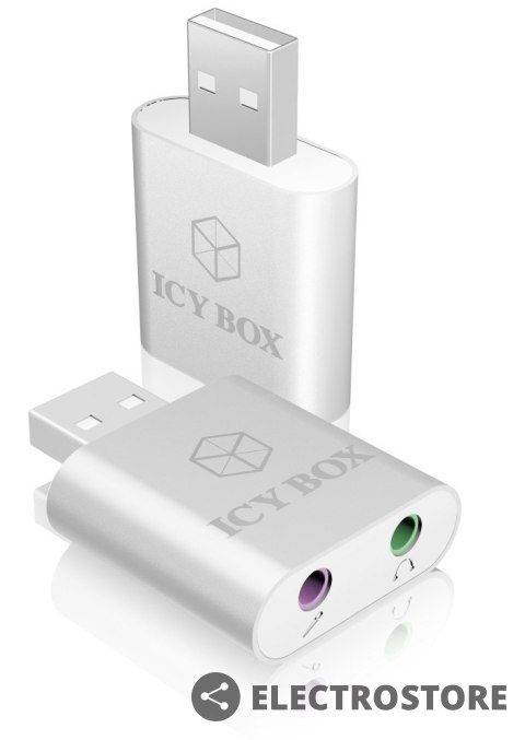 IcyBox Adapter IB-AC527 USB na Audio IcyBox Adapter IB-AC527 USB na Audio
