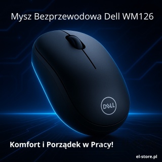 Dell Bezprzewodowa mysz USB WM126 czarna