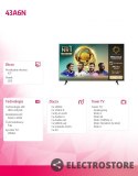 Hisense Telewizor LED 43 cale 43A6N
