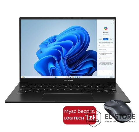 Laptop ASUS Zenbook UM3406HA-WS74T - AMD Ryzen 7-8840HS | 16GB | SSD 512GB | 14" OLED (1920x1200) Dotykowa | Windows 11