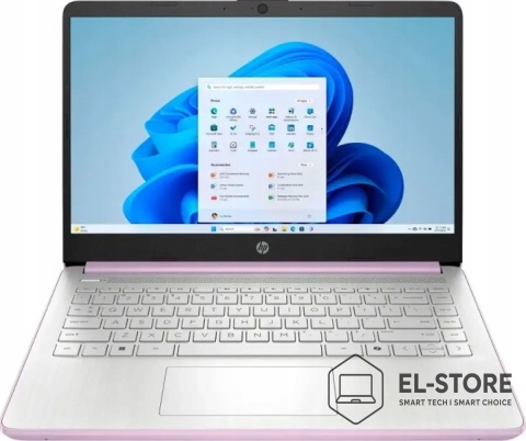 Laptop HP STREAM 14-DQ6014 - Intel N150 | RAM 4GB | SSD 128GB | 14"HD | Windows 11 | Fioletowy