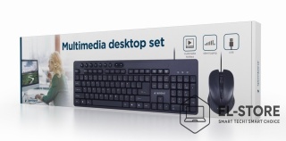 Zestaw klawiatury i myszy multimedialnej | Gembird KBS-UM-04
