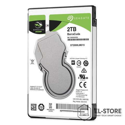 Seagate Dysk HDD Seagate Barracuda ST2000LM015 (2 TB ; 2.5"; 128 MB; 5400 obr/min)