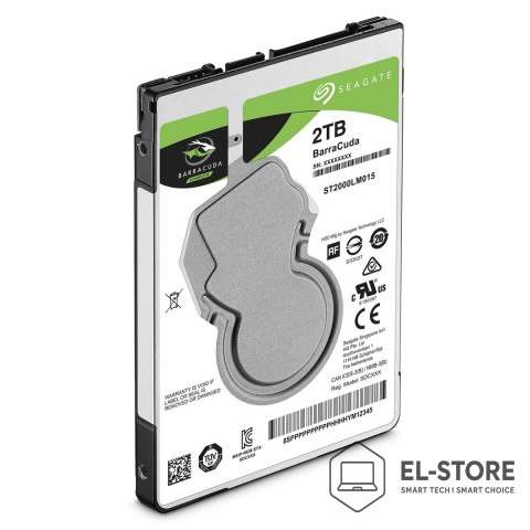 Seagate Dysk HDD Seagate Barracuda ST2000LM015 (2 TB ; 2.5"; 128 MB; 5400 obr/min)