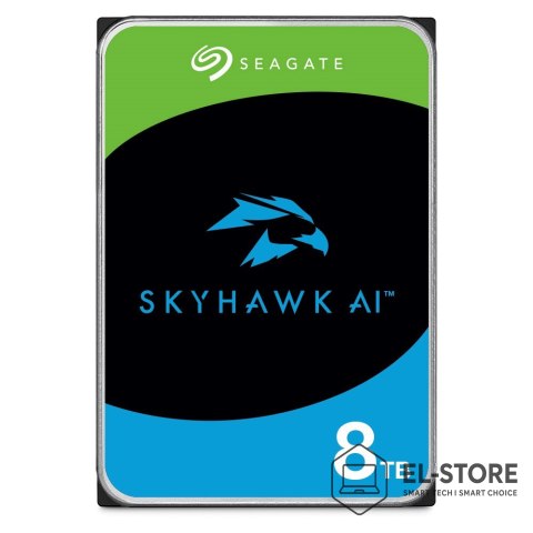 Seagate Dysk HDD Seagate Skyhawk AI ST8000VE001 (8 TB ; 3.5"; 256 MB; 7200 obr/min)