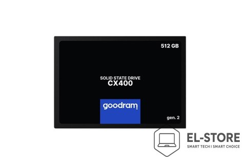 GoodRam DYSK SSD GOODRAM 512GB Gen. 2 SATA III 2,5 CX400