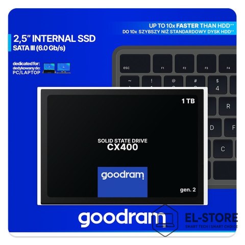 GoodRam DYSK SSD GOODRAM CX400 Gen2 1TB SATA III 2,5 RETAIL