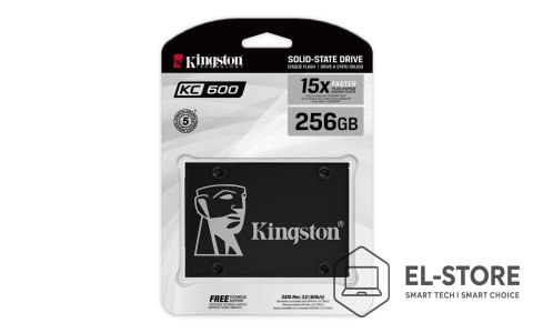Kingston Dysk SSD Kingston KC600 (256GB; 2.5"; SATA 3.0; SKC600/256G)
