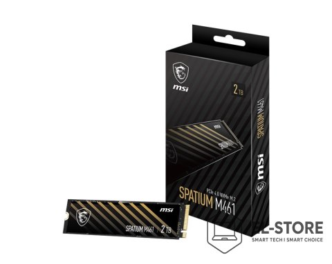MSI Dysk SSD MSI SPATIUM M461 2TB PCIe 4.0 NVMe M.2 2280