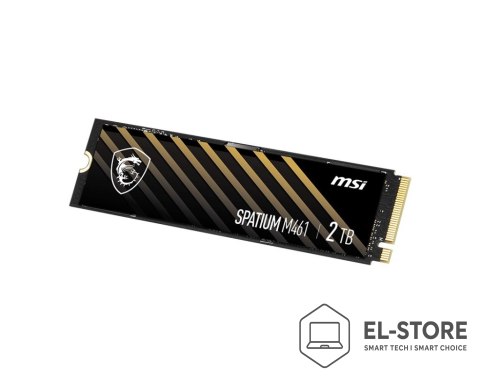 MSI Dysk SSD MSI SPATIUM M461 2TB PCIe 4.0 NVMe M.2 2280