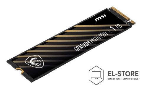 MSI Dysk SSD MSI SPATIUM M470 Pro 1TB PCIe 4.0 NVMe M.2 2280
