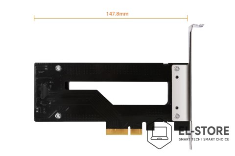 No name Kontroler pamięci masowej ICY Dock ToughArmor MB840M2P-B - Karta M.2 NVMe - PCIe 3.0 x4 - 1 nadajnik/kanał - Srebrny