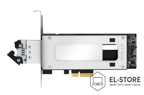 No name Kontroler pamięci masowej ICY Dock ToughArmor MB840M2P-B - Karta M.2 NVMe - PCIe 3.0 x4 - 1 nadajnik/kanał - Srebrny