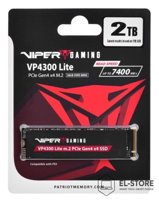 Patriot Memory Patriot Viper VP4300L M.2 PCI-Ex4 NVMe 2TB 7.2 / 6.