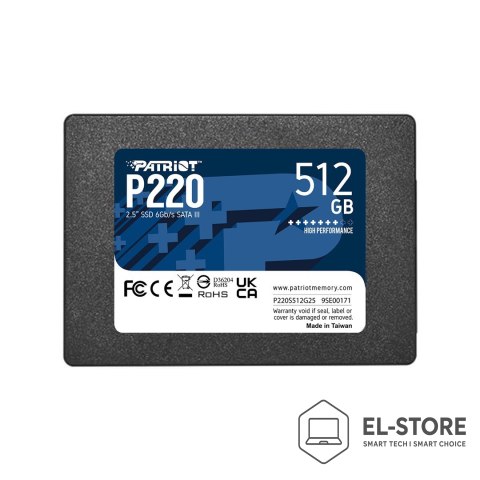 Patriot Memory SSD PATRIOT P220 512GB SATA3 2,5"