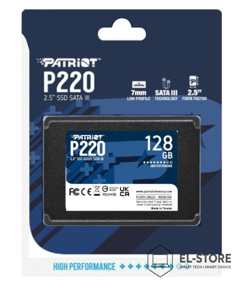 Patriot Memory SSD Patriot P220 128GB SATA3 2,5"