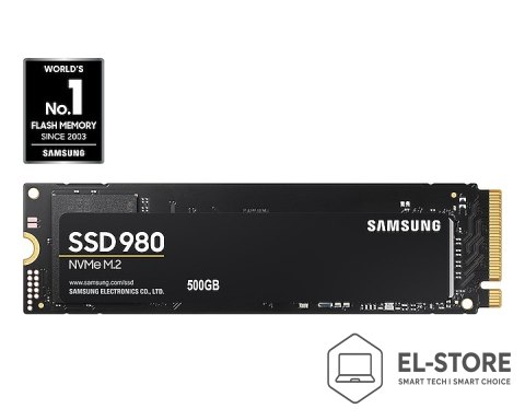 Samsung Dysk SSD Samsung 980 500 GB M.2 2280 PCI-E x4 Gen3 NVMe (MZ-V8V500BW)