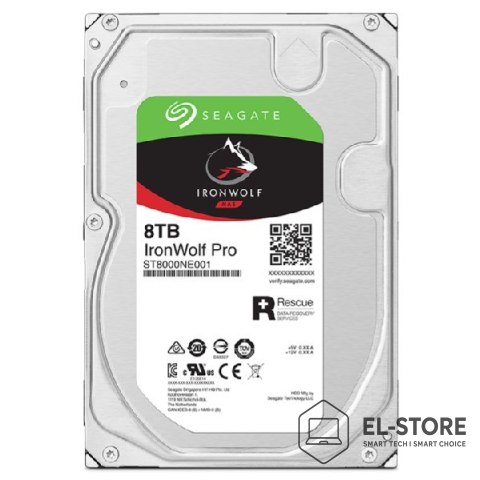 Seagate Dysk HDD Seagate IronWolf Pro (8 TB; 256MB; 3.5"; SATA)