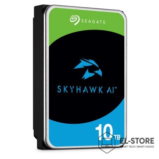 Seagate Dysk Seagate Skyhawk AI ST10000VE001 (10 TB ; 3.5"; SATA; 256 MB; 7200 obr/min)