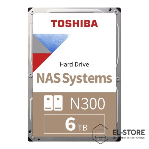 Toshiba Toshiba BULK N300 NAS Dysk twardy 6TB 512MB - Hdd - Serial ATA