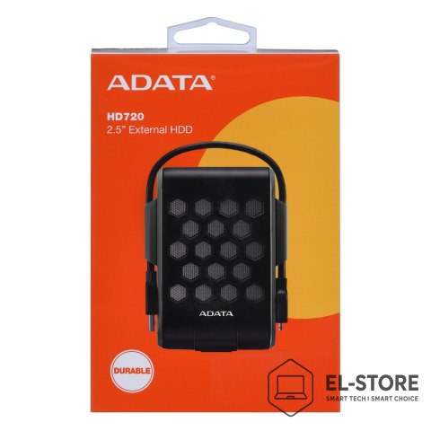 ADATA Dysk zewnętrzny HDD ADATA HD720 (2TB; 2.5"; USB 3.2; czarny)