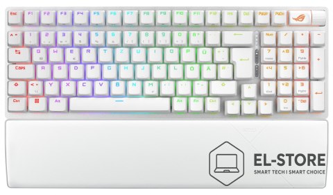 ASUS ASUS ROG Strix Scope II 96 Wireless klawiatura Gaming USB + RF Wireless + Bluetooth QWERTZ Niemiecki Biały