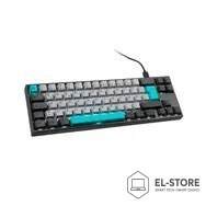 Ducky Ducky Miya Pro Moonlight TKL Klawiatura Gamingowa do PC/Mac, MX-Red, Biała dioda LED - Ciemnoszara