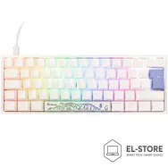 Ducky Ducky One 2 Pro Mini White Edition Gaming Tastatur, RGB LED - Cherry Silent Red