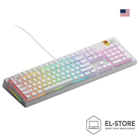 GLORIOUS Glorious Gaming GMMK 3 HE 100% Prebuilt klawiatura USB QWERTY US English Biały