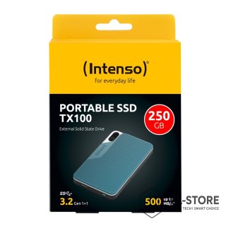 INTENSO Dysk zewnętrzny SSD Intenso TX100 250GB Niebieski