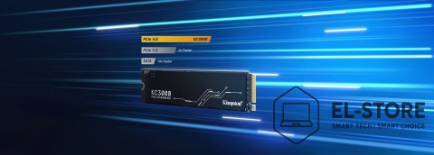 Kingston Dysk SSD Kingston KC3000 (1TB; M.2 2280; PCIe 4.0 x4 NVMe; SKC3000S/1024G)