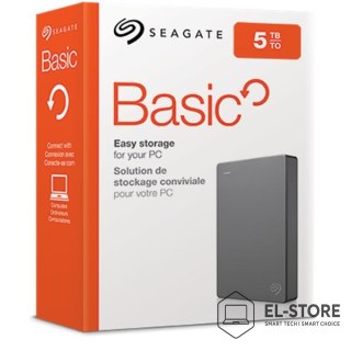 Seagate Dysk zewnętrzny HDD Seagate Basic (5TB; 2.5"; USB 3.2 Gen 1; STJL5000400)