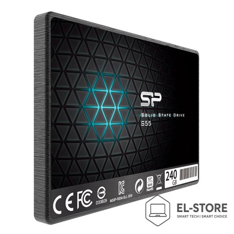Silicon Power Dysk SSD Silicon Power S55 240GB 2,5" SATA III 550/450 MB/s (SP240GBSS3S55S25)
