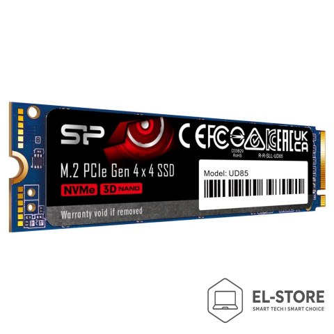 Silicon Power Dysk SSD Silicon Power UD85 1TB M.2 PCIe NVMe Gen4x4 NVMe 1.4 3600/2800 MB/s