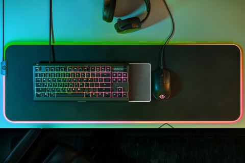SteelSeries Klawiatura gamingowa SteelSeries Apex 3 Tenkeyless Klawiatura do gier Światło LED RGB Amerykańskie przewodowe przełączniki Whisp