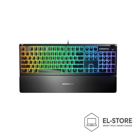 SteelSeries SteelSeries Apex 3 Gaming Keyboard, US Layout, Wired, Black SteelSeries Apex 3 Gaming keyboard IP32 water resistant for protecti