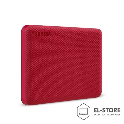 Toshiba Toshiba Canvio Advance zewnętrzny dysk twarde 4 TB 2.5" USB Typu-A 2.0/3.2 Gen 1 (3.1 Gen 1) Czerwony