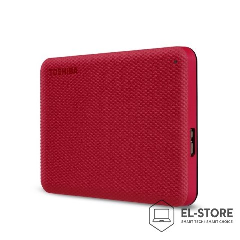 Toshiba Toshiba Canvio Advance zewnętrzny dysk twarde 4 TB 2.5" USB Typu-A 2.0/3.2 Gen 1 (3.1 Gen 1) Czerwony