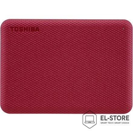 Toshiba Toshiba Canvio Advance zewnętrzny dysk twarde 4 TB 2.5" USB Typu-A 2.0/3.2 Gen 1 (3.1 Gen 1) Czerwony